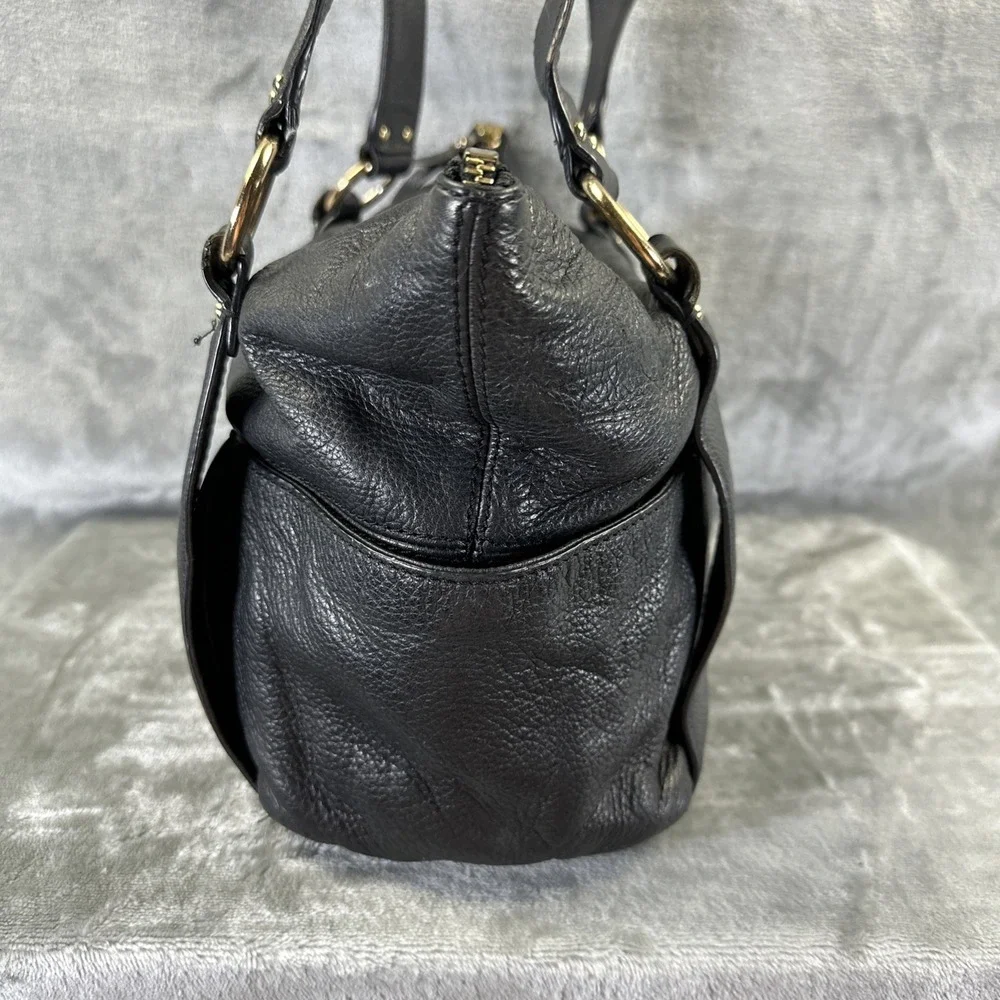 Michael Kors Shoulder Bag Purse Black Leather